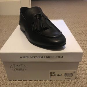 Steve Madden Black Leather Beck